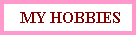 Text Box:  MY HOBBIES