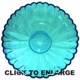 Hazel Atlas Seashell Capri Blue Bowls 2