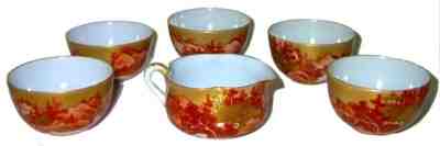 Kutani Tsukuri Tea Set
