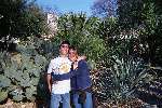 me, my sister and cactuses