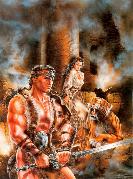 Luis Royo's 'Conan and the Spider God' 