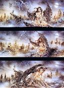 Luis Royo's sketches for 'Fallen Angel'