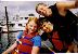 Sara, Chris, Adam at dock