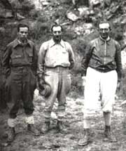 Ricardo Lpez Suso, Juan Ramon Gmez Castro i Joan Coromines durant l'ascensi al Cerro de Plata, de 6.310m, Mendoza. 