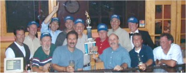 The Bluejays celebrating at The Four66
