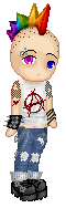 this is my cute little mosher dude! hehe, i wuvs him, yes i do XD
base:Kaileigh Blue Dolls