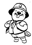 Proud White Tail Beaver