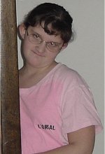 Jenn saying goodnight. Jan 28, 2001