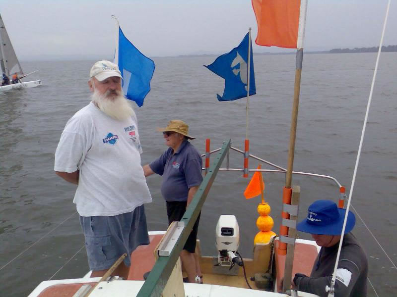 Hooper, Bill and Troy on Griffin start boat