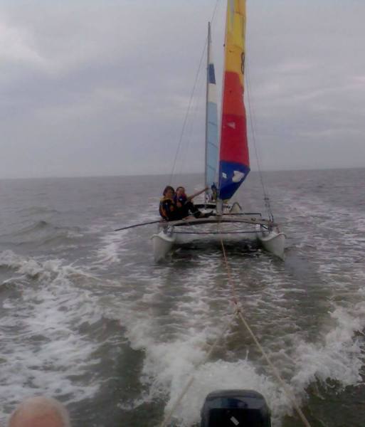 Darcy towing kids home