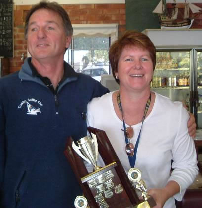 Stan congratulates Kerry for this trophy