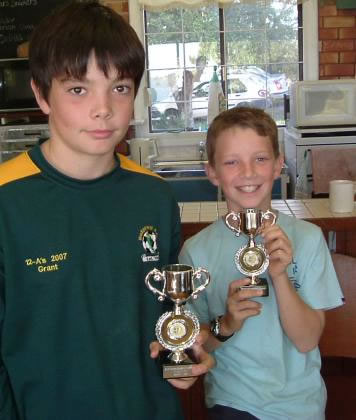Brothers Grant and Henry Makin shared the Juniors chamionship