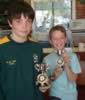 Brothers Grant and Henry Makin shared the Juniors chamionship (30kb)