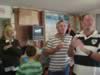 Gail, Bob and Baz watch proceedings. Anthony in background (40kb)
