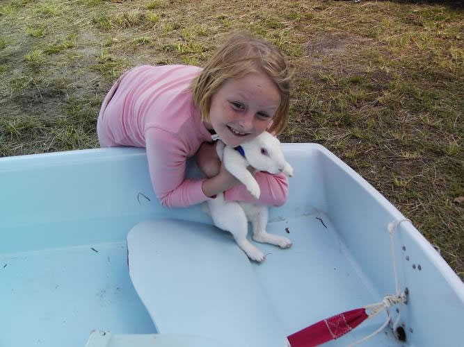 Maddie and bunny