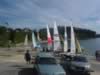 Getting ready at Cabbage Tree Bay (31kb)