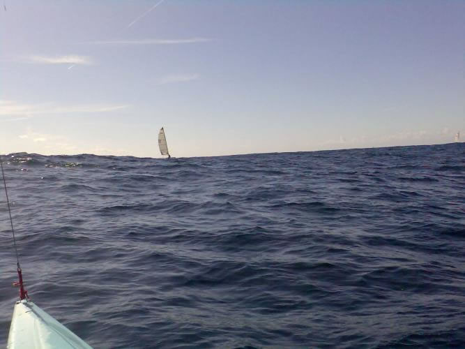 Brandon way ahead, see sail far right