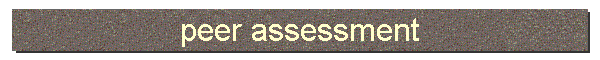 peer assessment