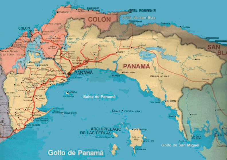 Panam: Mapa Poltico de la Provincia