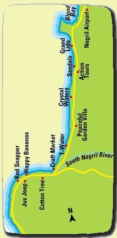 Negril Coastal Map