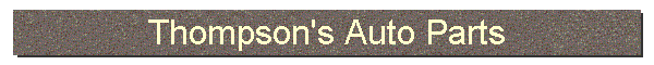 Thompson's Auto Parts