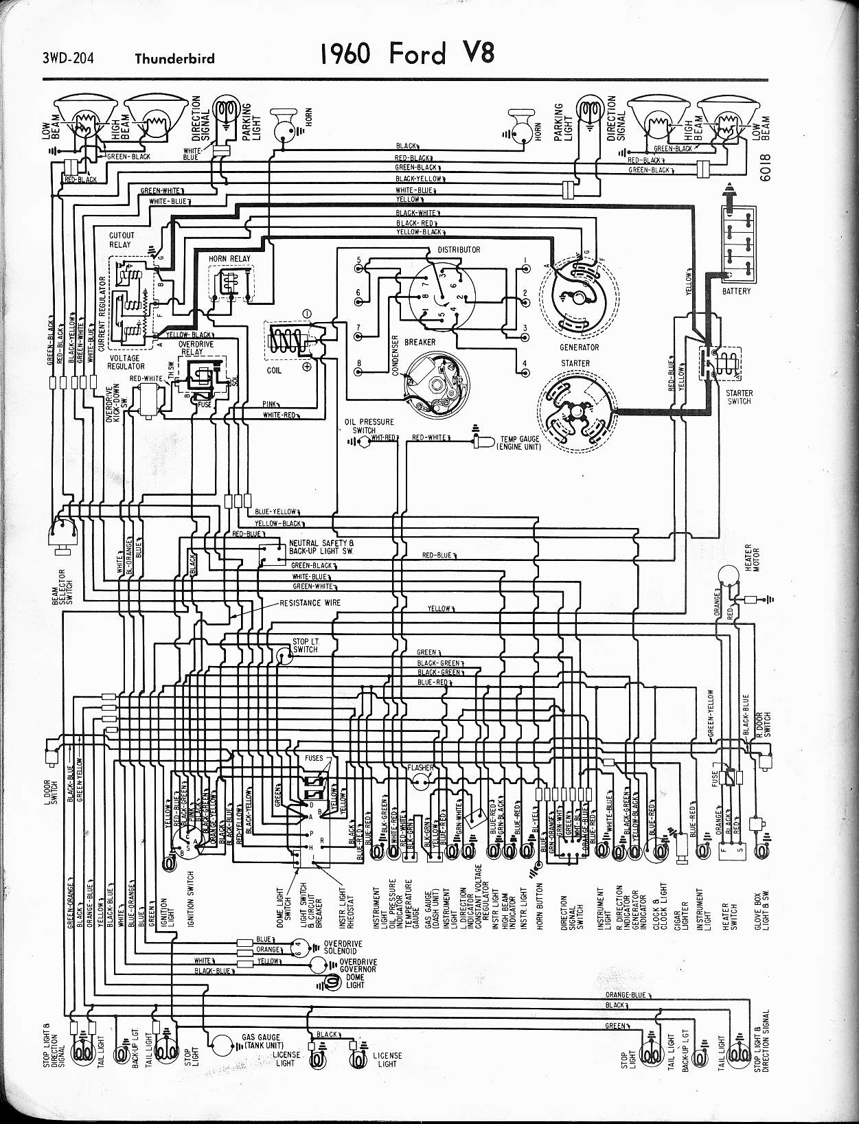 1955 Thunderbird Wiring Diagram from www.oocities.org