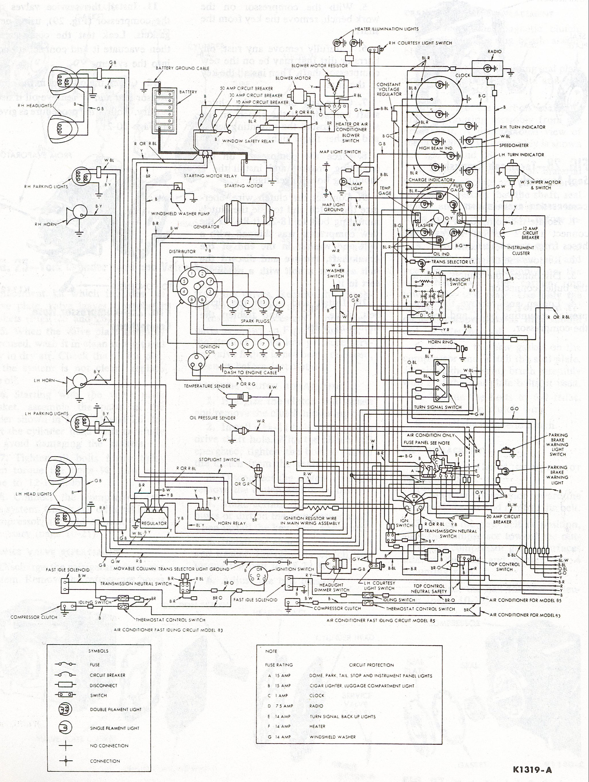 1962 WIRING DIAGRAM, FRONT