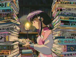 Aeka with books