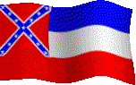 Animated flag of Mississippi - USA