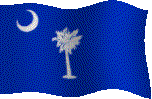 Animated flag of South Carolina - USA