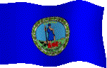 Animated flag of Virginia - USA