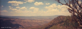 Landscape view of the wild Gila Wilderness, New Mexico USA
