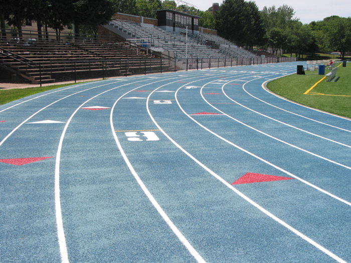 blue track