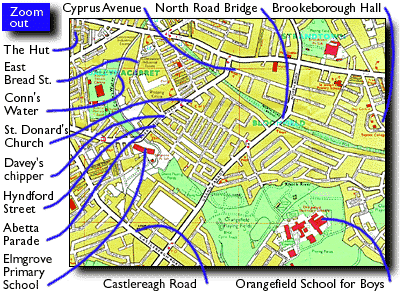 East Belfast map