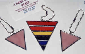 Rainbow & Pink Triangle Sun-Catchers