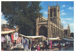 The market, Hull, near Holy Trinity Church