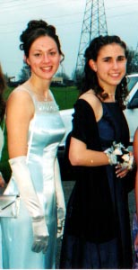Wendy and I taking pictures before Junior Prom