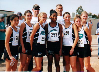 Sections at Sierra College, from left to right: Kirsten, Me, Rachel, Briana, Wendy, Tara & Jenny (Varsity Girls Team)