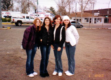 From left to right: Nicole, Alisha, Wendy, Me.