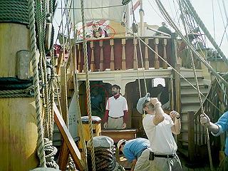 Deck Action during tack