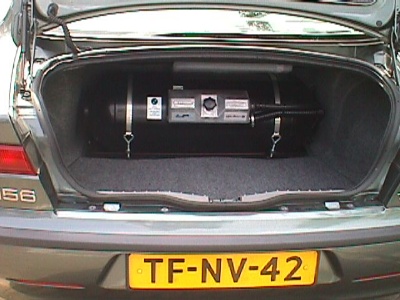 LPG tank in 156 boot
