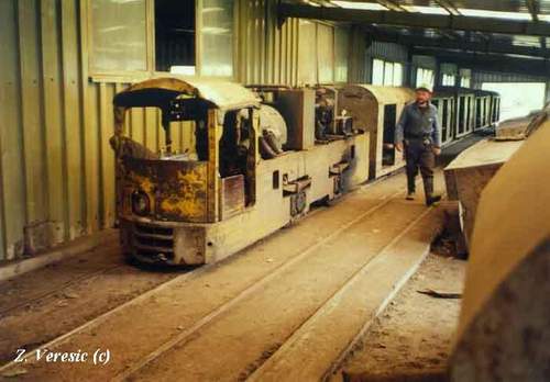 Resavica miners passenger train, September 2000