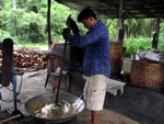 coconut sugar making at Thaka