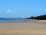 lonely period of the Cha-am beach