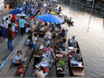 evening floating market, Ampawa