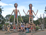 model of the hell structure in Buddhism
