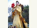 Kuan-in, Bhodhisatw known as the goddess of mercy is enshrined openly on the top as such to bless all the marine traveller for the safe journey.