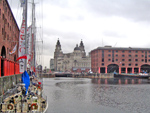 view of 'the 3 Graces' from 'the Albert Dock'