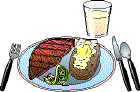 steak and potato