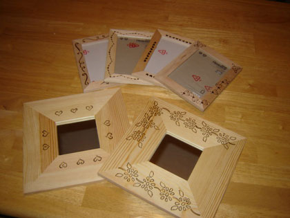 Wood Burned Mirror